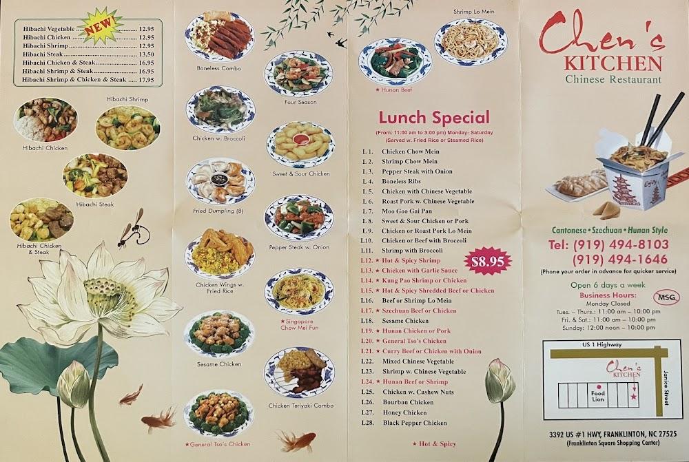 Chen's Kitchen Menu image 1